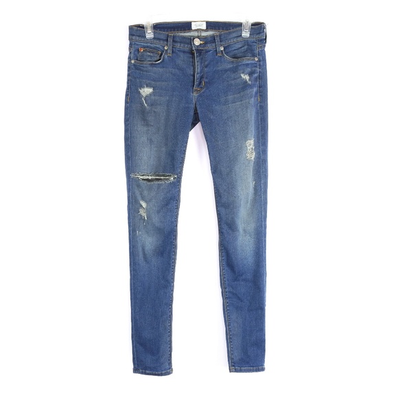 Hudson Jeans Denim - Hudson Krista super skinny distressed jeans, sz 28